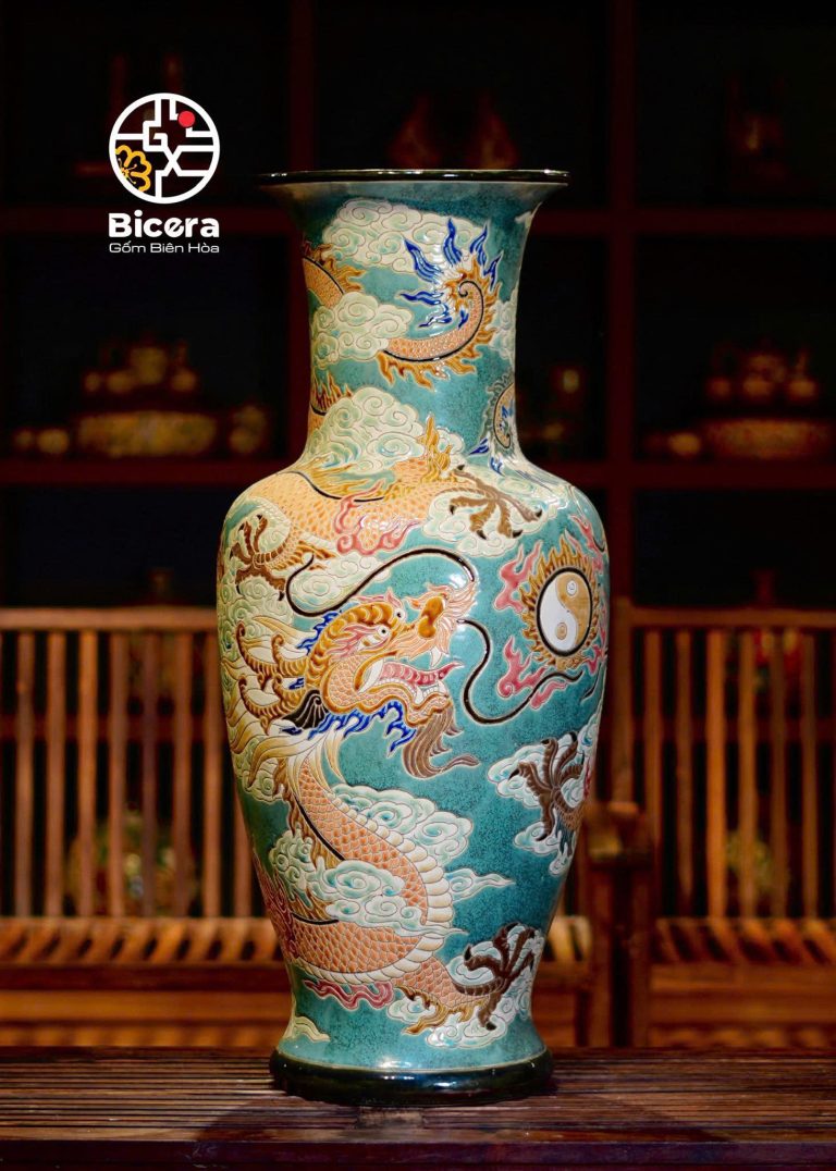 Lộc bình Song Long Tranh Châu